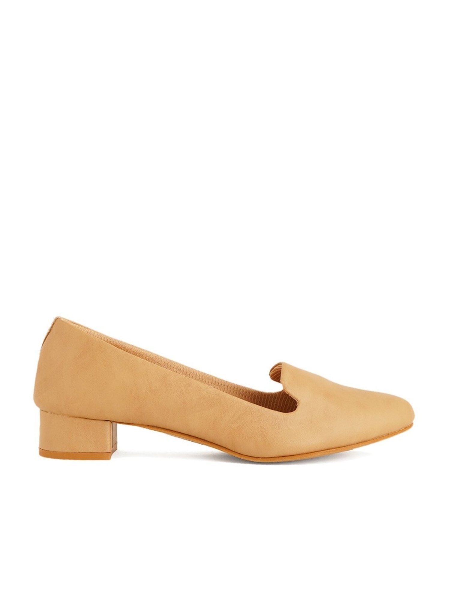 Scentra Women's Beige Casual Pumps