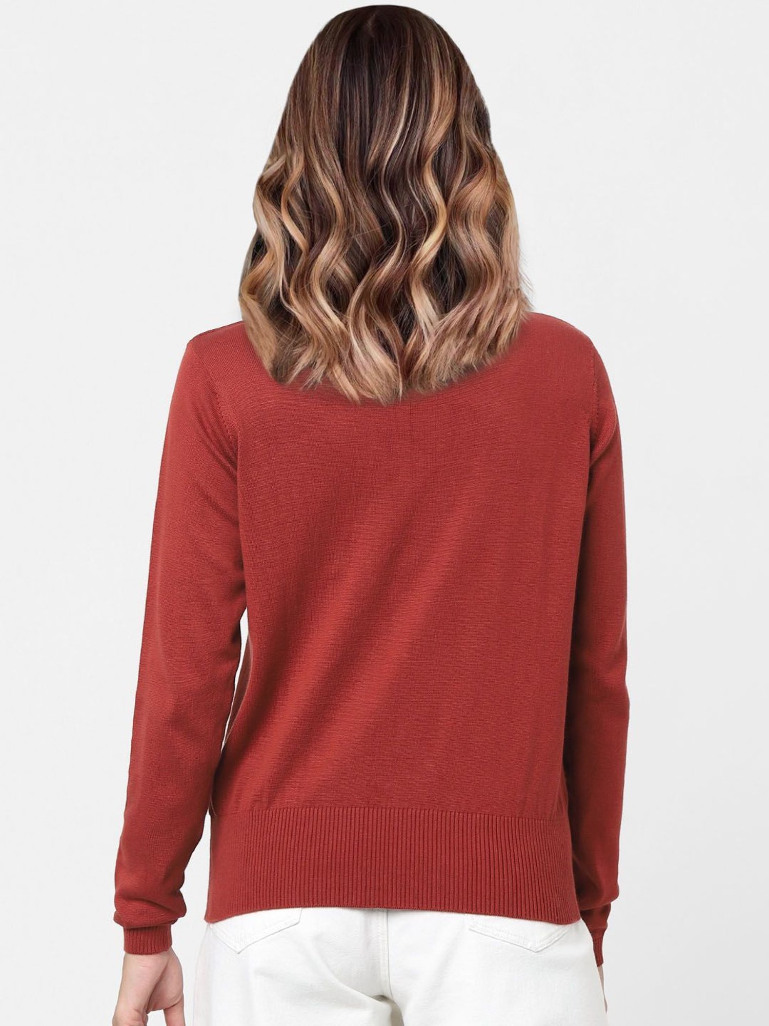 Vero Moda Brown Stylized Pullover