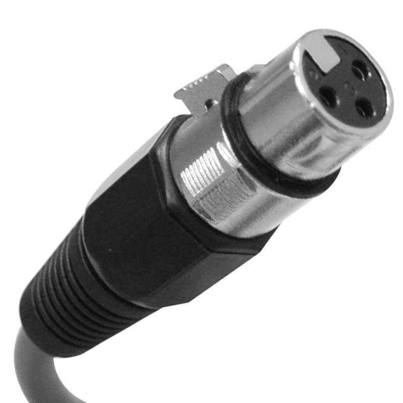 Seismic Audio - SATRXL-F25Purple-6Pack - 6 Pack of 25 Ft XLR Female to 1/4" TRS Patch Cable Snake Cords Balanced - Purple