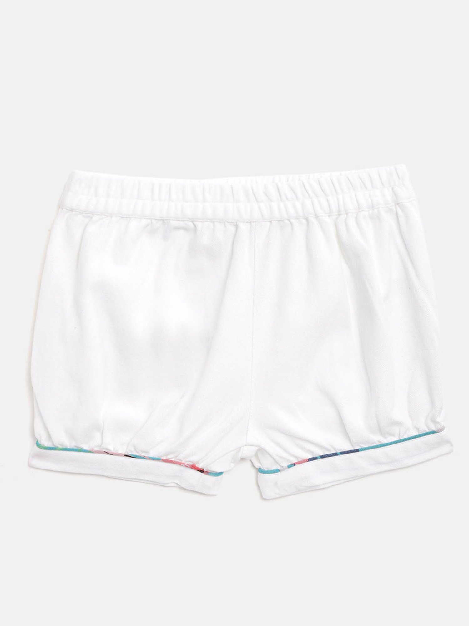 Nauti Nati Kids Teal & White Floral Print Top with Shorts