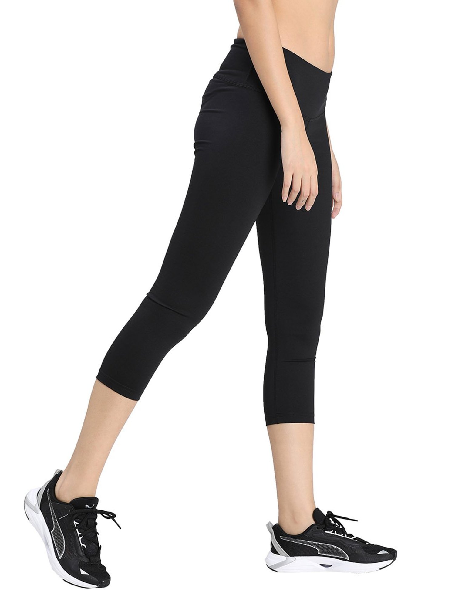 Puma Black Tight Fit Capris