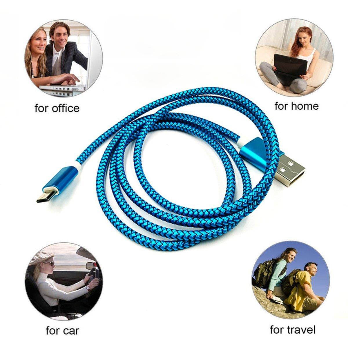 Micro USB Cable Android (2pack 6FT) MicroUSB Fast Quick Charger Cord for Samsung S7 S6 Edge Plus, Note 5/4, Galaxy J7 J5 J3 Prime Star Sky Pro, LG G4 Stylo 2/3 Aristo, PS4 Xbox One Controller