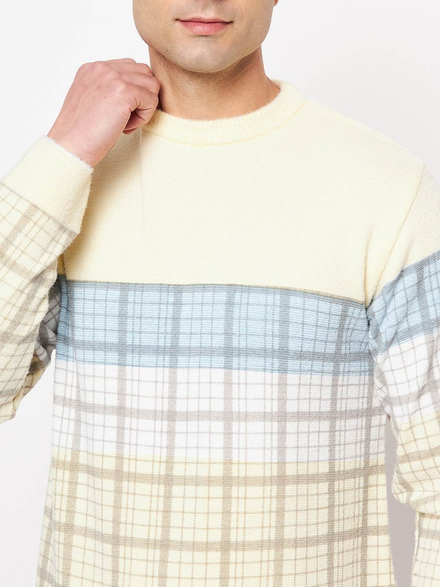 Duke Lemon Regular Fit Checks Sweater
