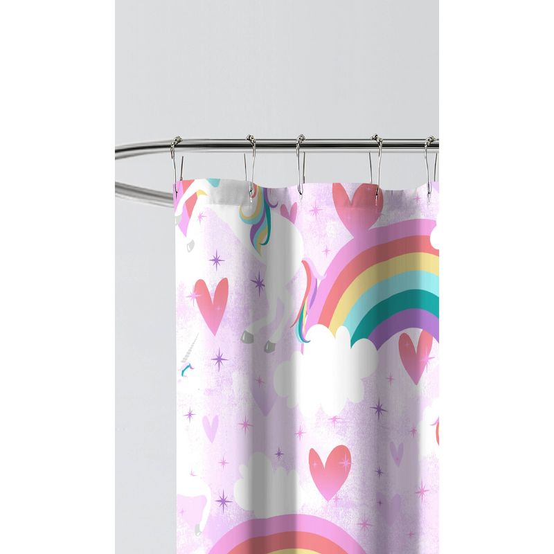 Unicorn Rainbow Shower Curtain - Dream Factory