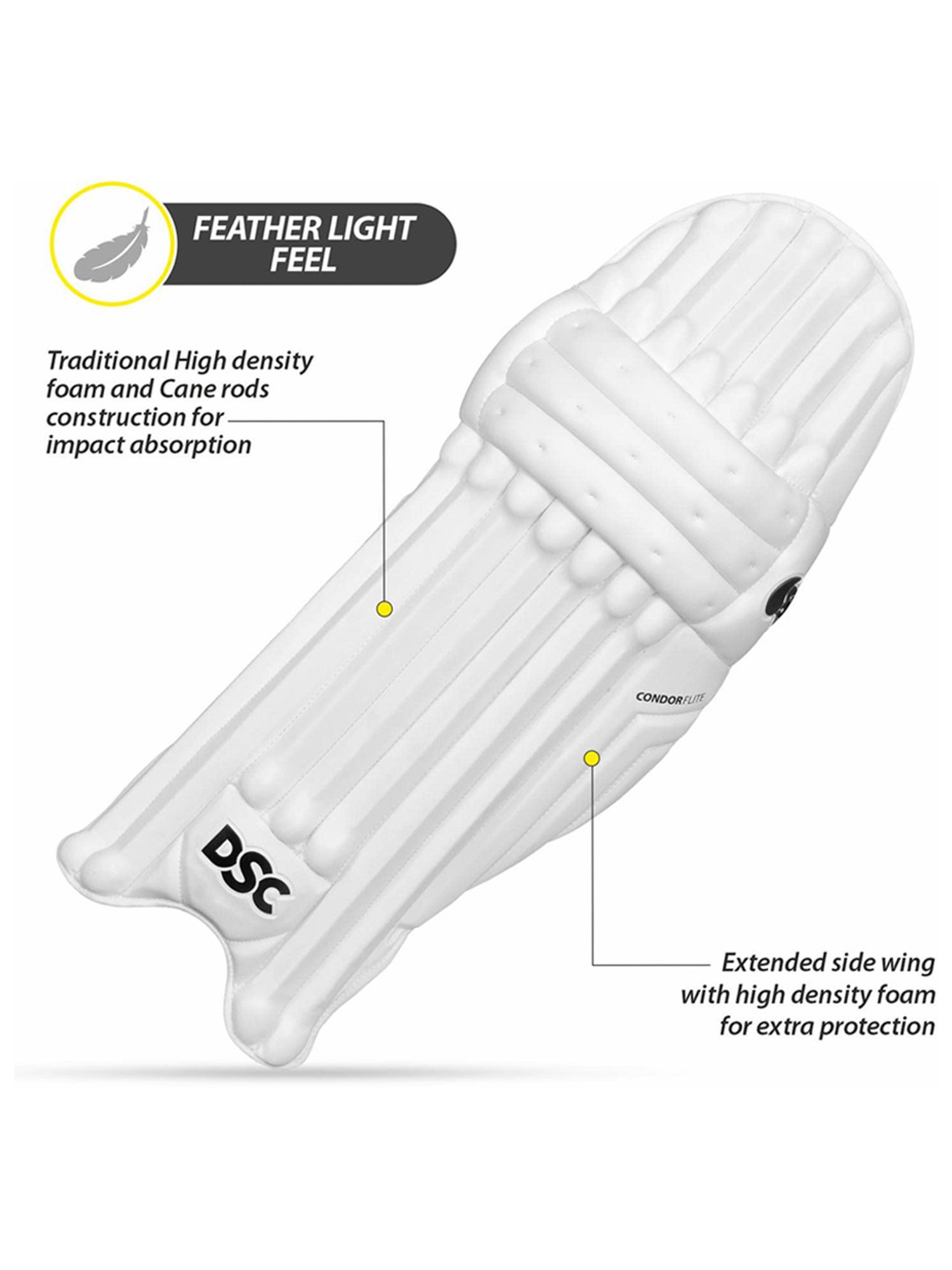 DSC Condor Flite Cricket Batting Legguard Size - Mens