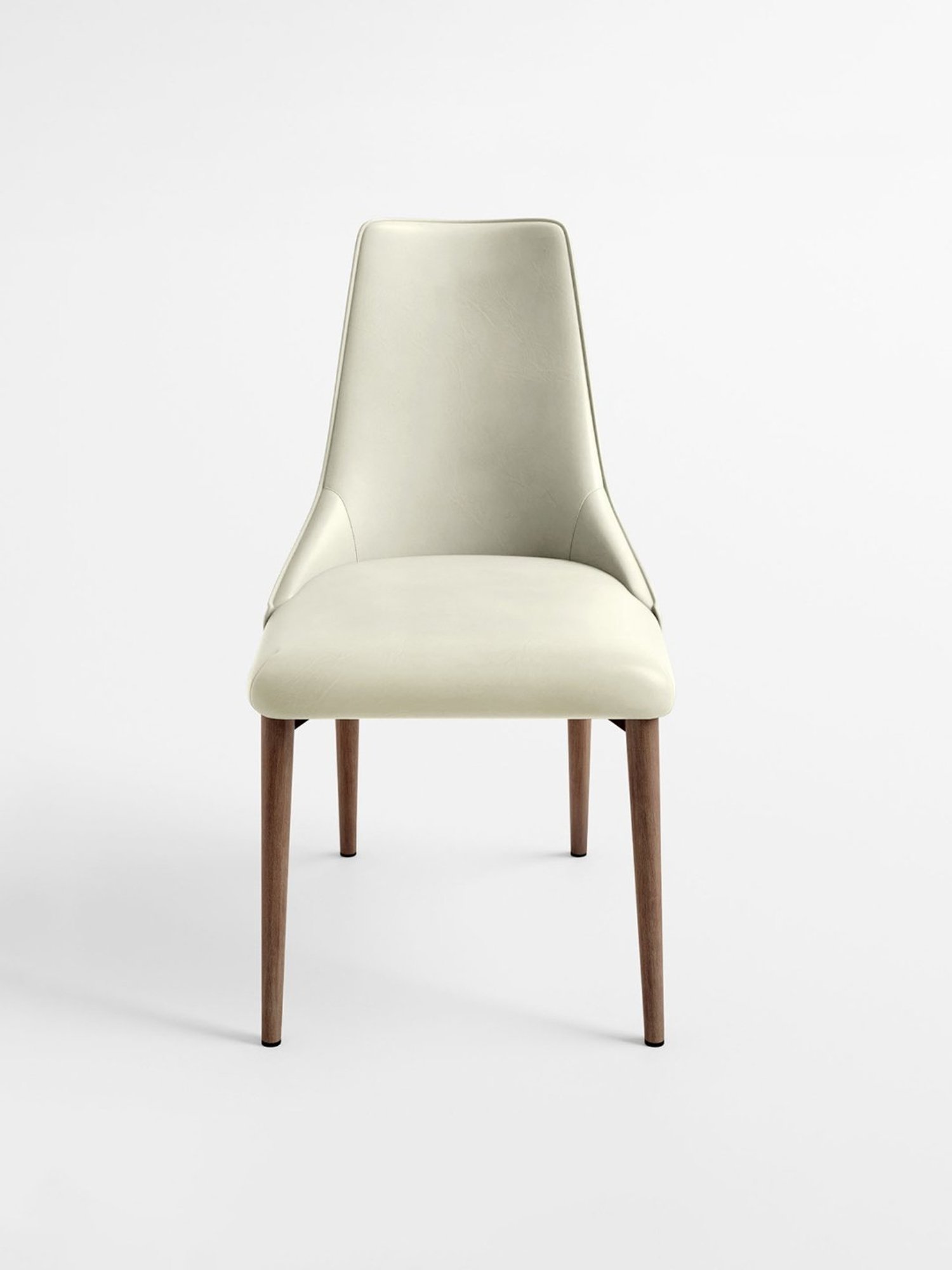 Godrej Interio Creamtreat White Metal Dining Chair (Set of 2)