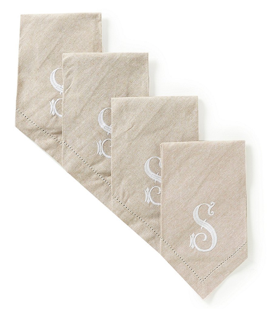 Mud Pie Initial Napkin Set