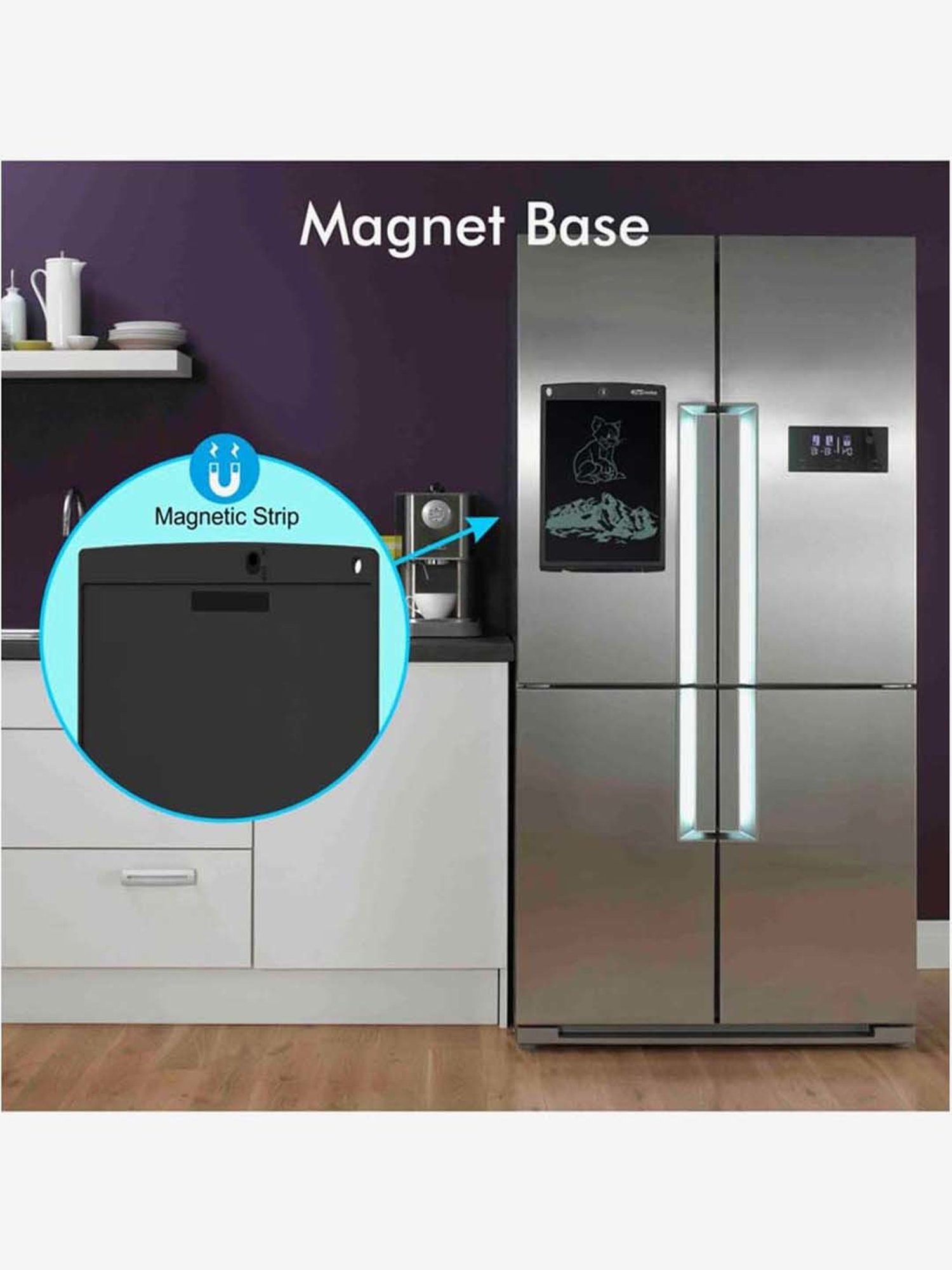 Portronics Ruffpad POR-1127 12D Re-Writable LCD Writing Pad (Black)