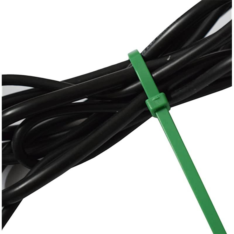 100 Pcs Nylon Cable Zip Ties - Heavy Duty Self-Locking 12 Inch Zip Ties Fasten Wrap Nylon Cable Straps Wire Ties for Organizing Wires, Home,Garden & Office Use (12-Inch, Green)