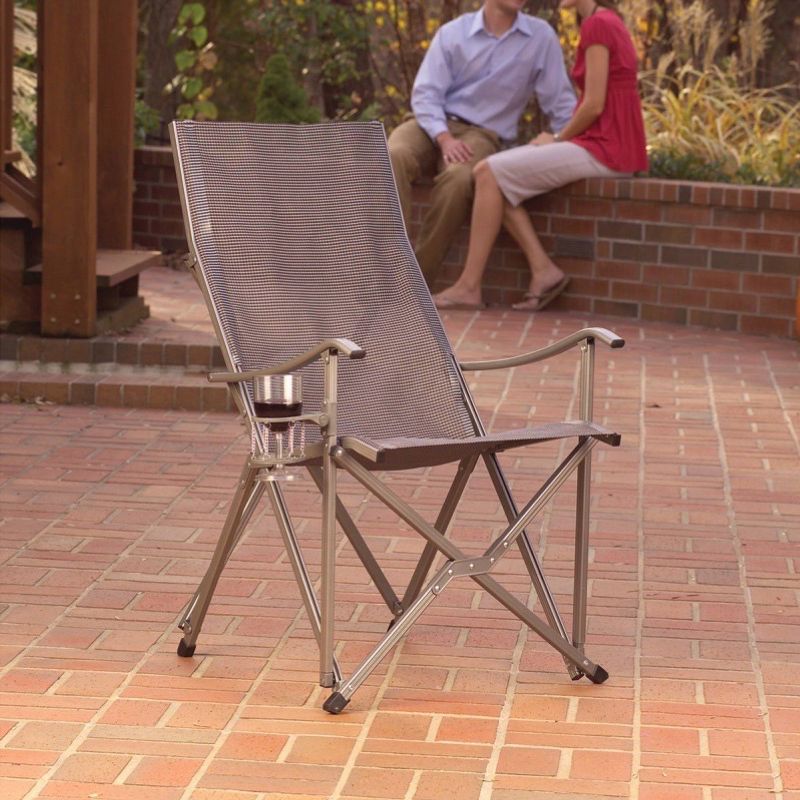 Mac Sports Beach Day Foldable Chaise Lounge Chair & Integrated Pull Cart Combo