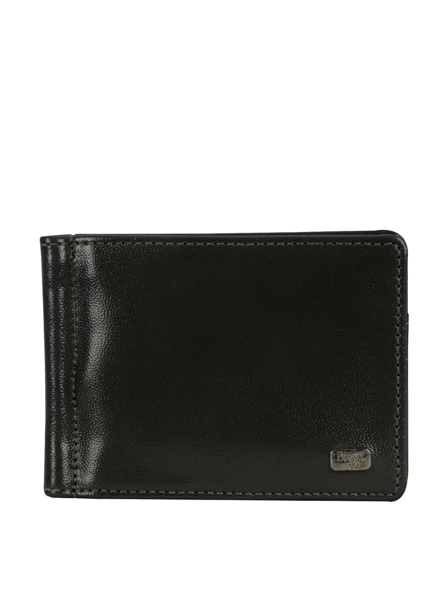 Baggit Clipon Angola Green PU Solid Money Clip Wallet
