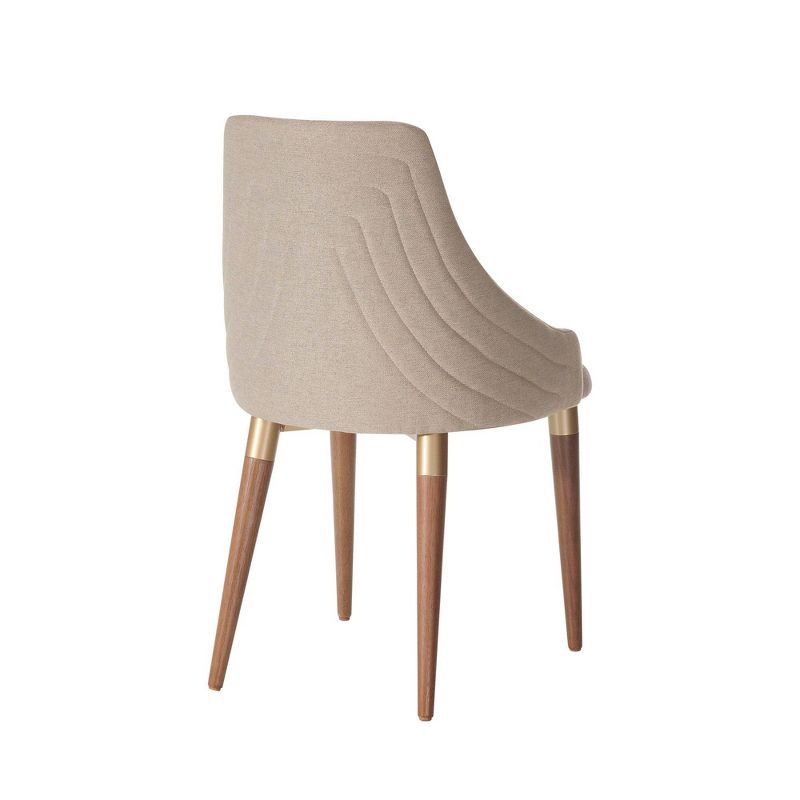 Utopia 2.0 Dining Armchair Dark Beige - Manhattan Comfort