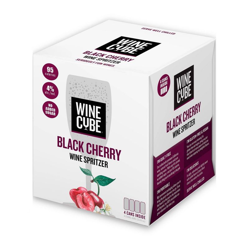 Black Cherry Wine Spritzer - 4pk/250ml Cans - Wine Cube™