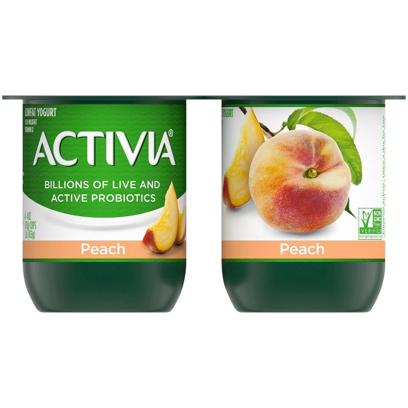 Dannon Activia Peach Probiotic Yogurt - 4oz