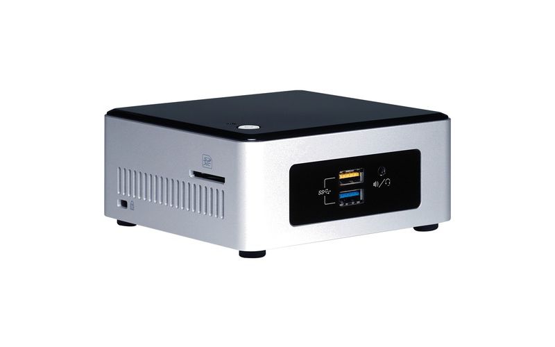 Intel NUC Desktop Computer - Pentium N3700 - Mini PC - Silver, Black - Intel HD Graphics - Wireless LAN - Bluetooth