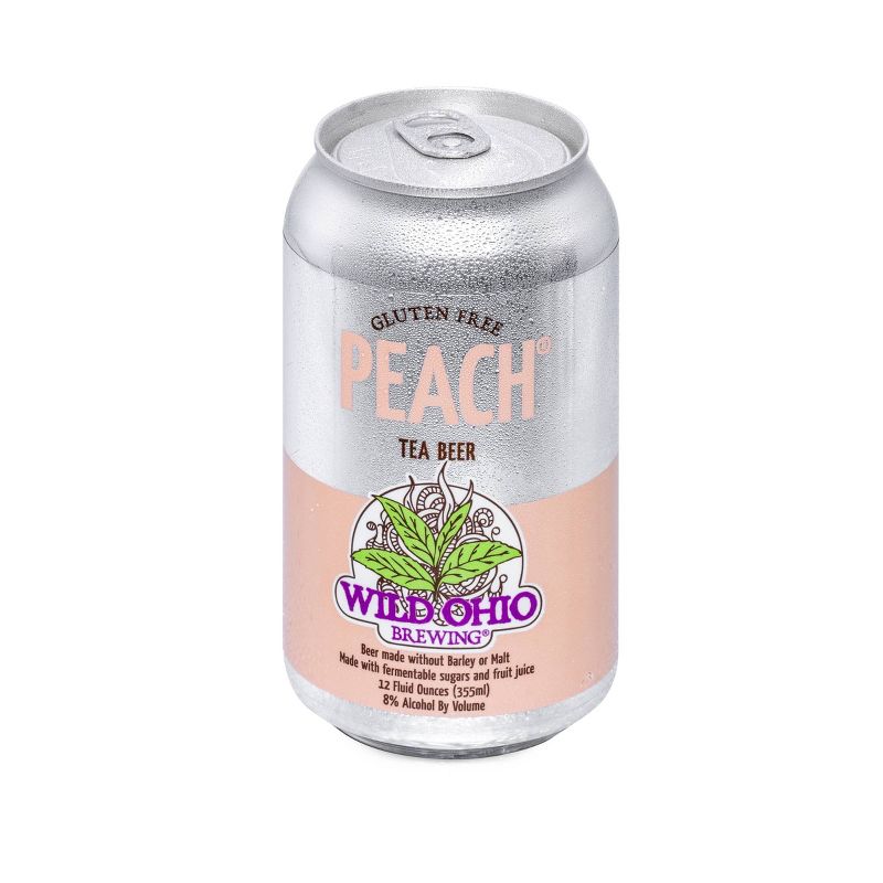 Wild Ohio Peach Tea Beer - 6pk/12 fl oz Cans