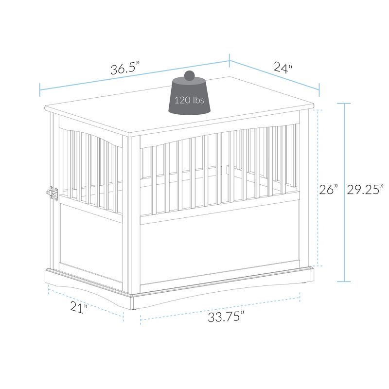 dbest products Pet Smart Cart Carrier Crate Kennel Cage Bag with Wheels and Padded Bed for Airline Airplane Travel with Cats and Dogs, Large (Black)