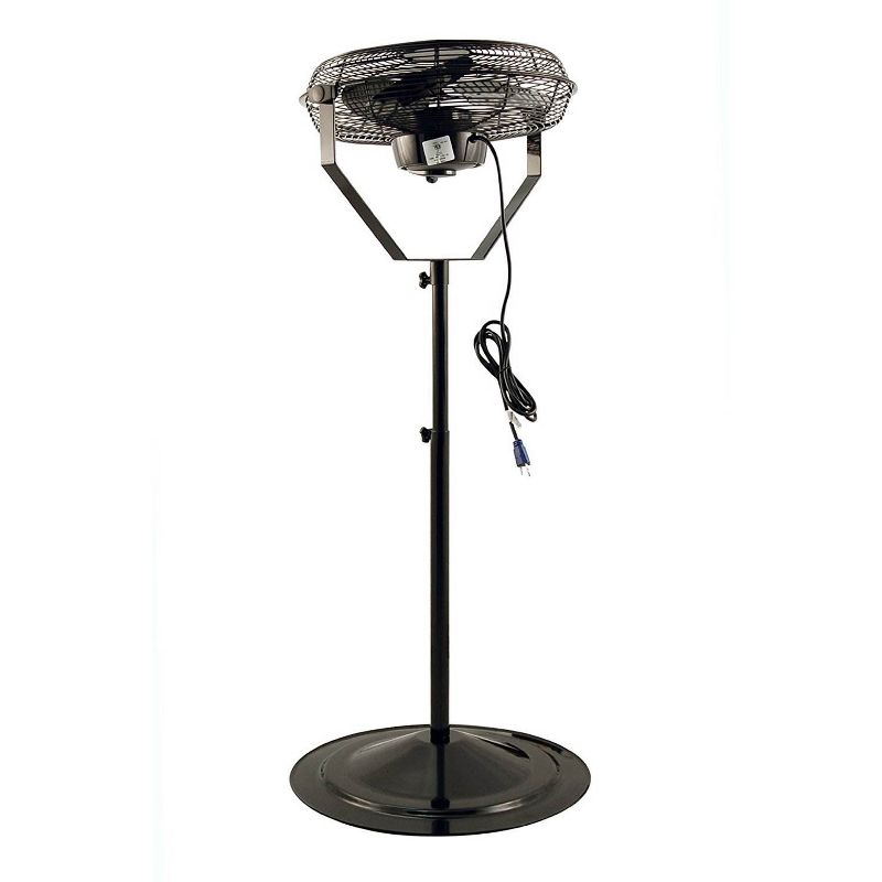 Air King 18 Inch 3 Speed Non Oscillating Adjustable Pivoting Indoor Pedestal Fan