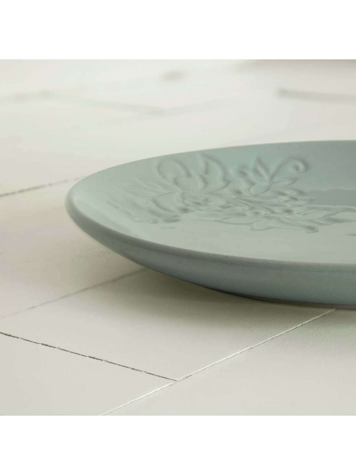 Ellementry 'Upper Crust' Grey Ceramic Side Plate - Set of 1