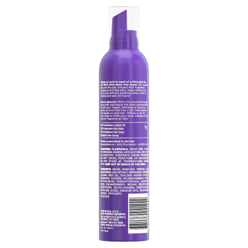 Aussie Sprunch with Jojoba & Sea Kelp Mousse & Leave-in Conditioner - 6.8 fl oz
