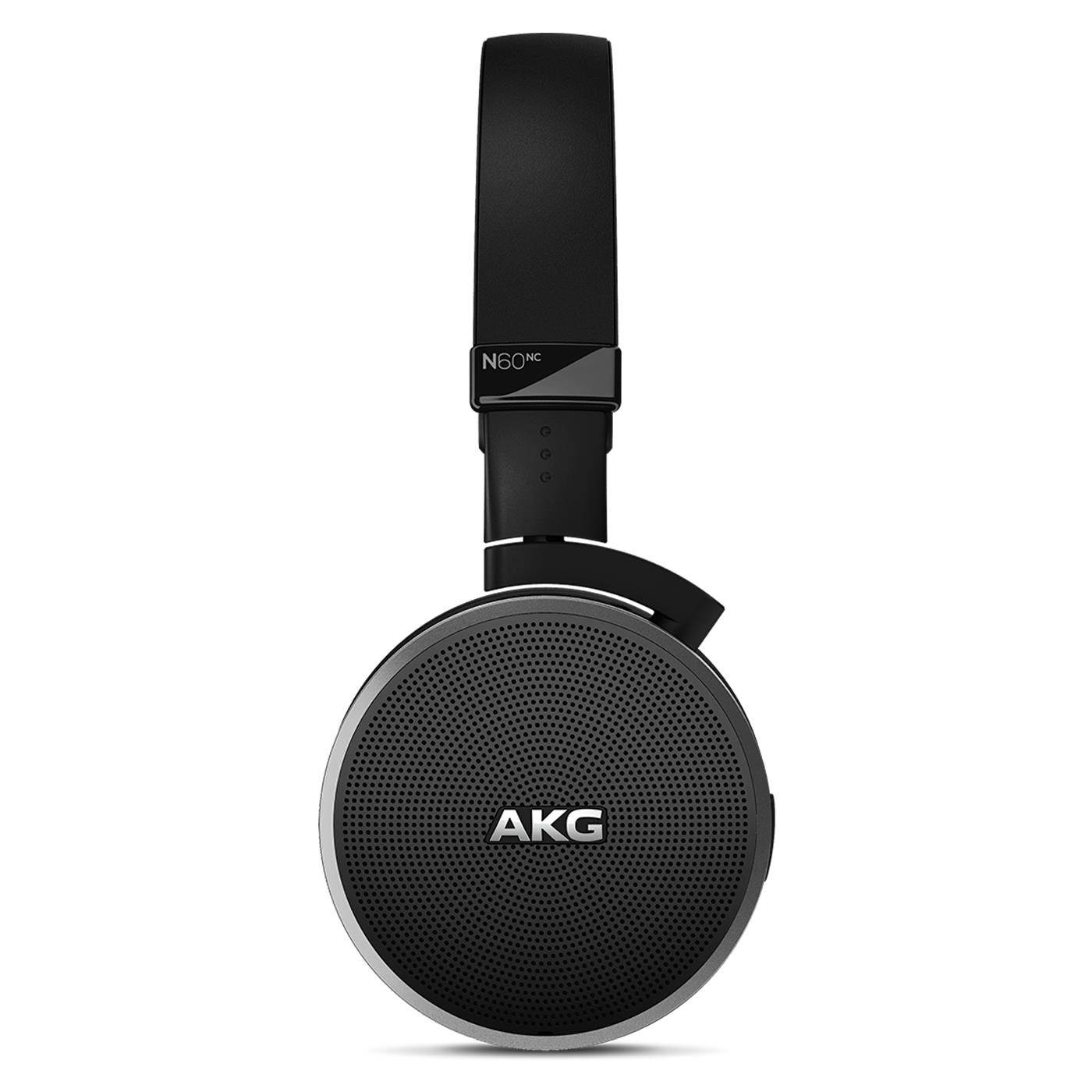 AKG N60 NC Noise-Canceling On-Ear Headphones (Black)