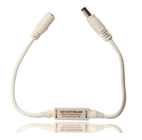 Mini LED Controller Dimmer With RF Wireless Remote Control DC 5~24V 12A R107 With HIMART Ribbon