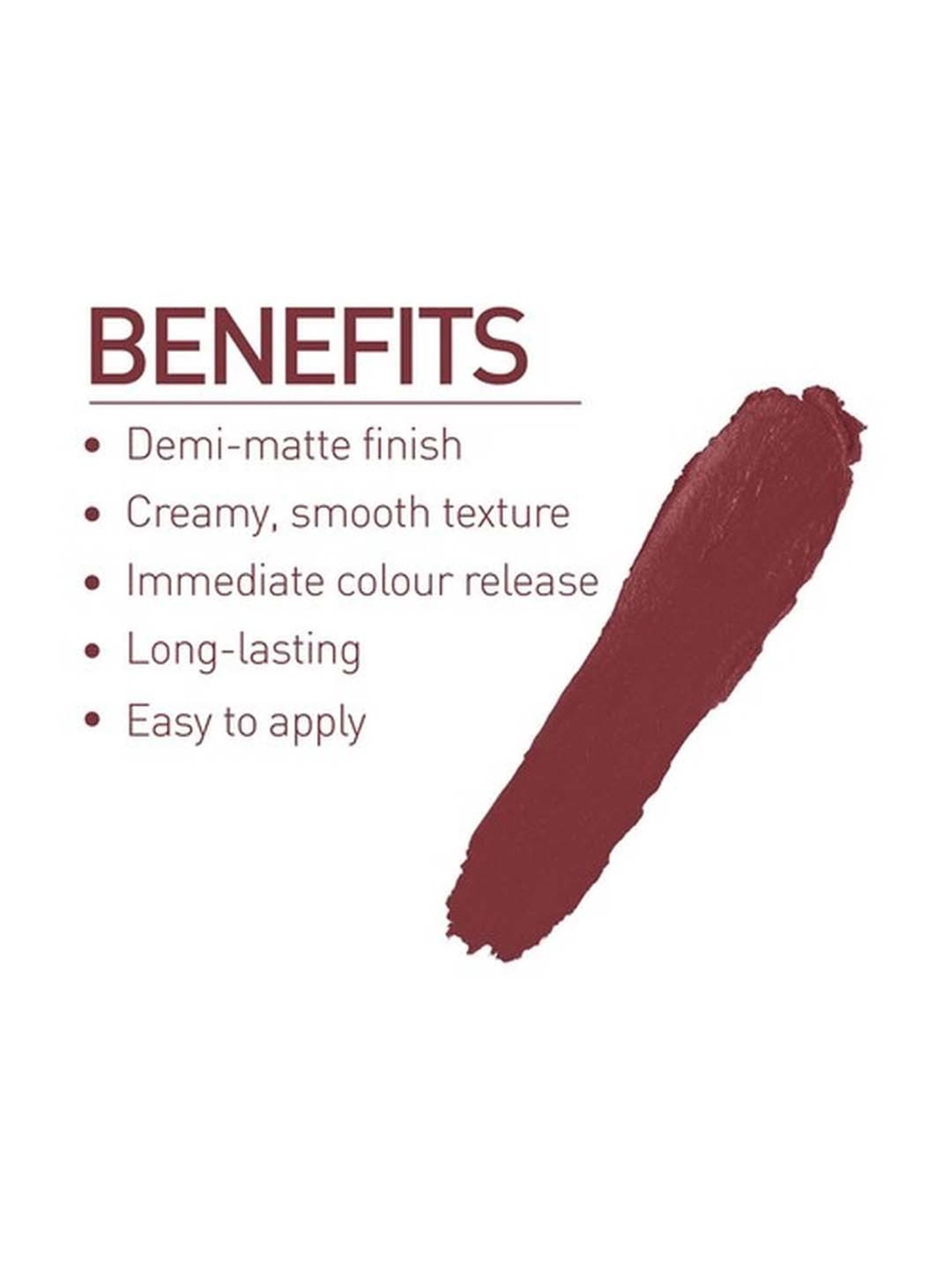 MyGlamm Lit Creamy Matte Lipstick Manhattan - 3.7 gm