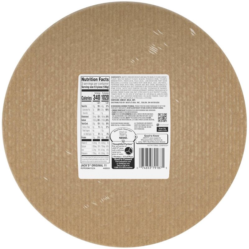 DiGiorno Cheese Stuffed Crust Three Meat Frozen Pizza - 9.2oz