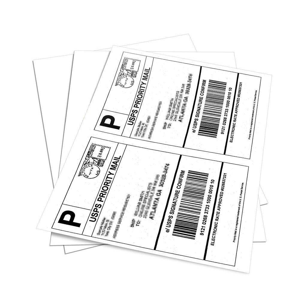 MFLABEL Half Sheet Laser/Ink Jet Shipping Labels, 1000 Pack