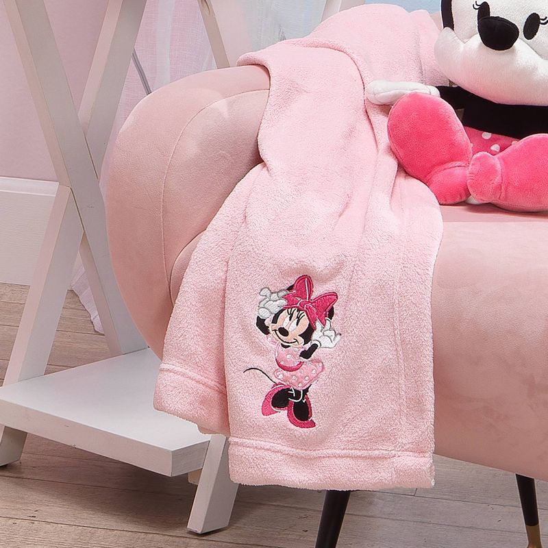 Lambs & Ivy Minnie Mouse Love Baby Blanket