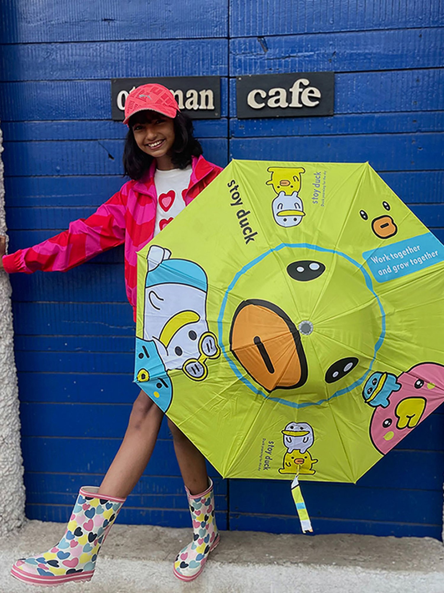 Little Surprise Box LLP Green Polyester Kids Umbrella