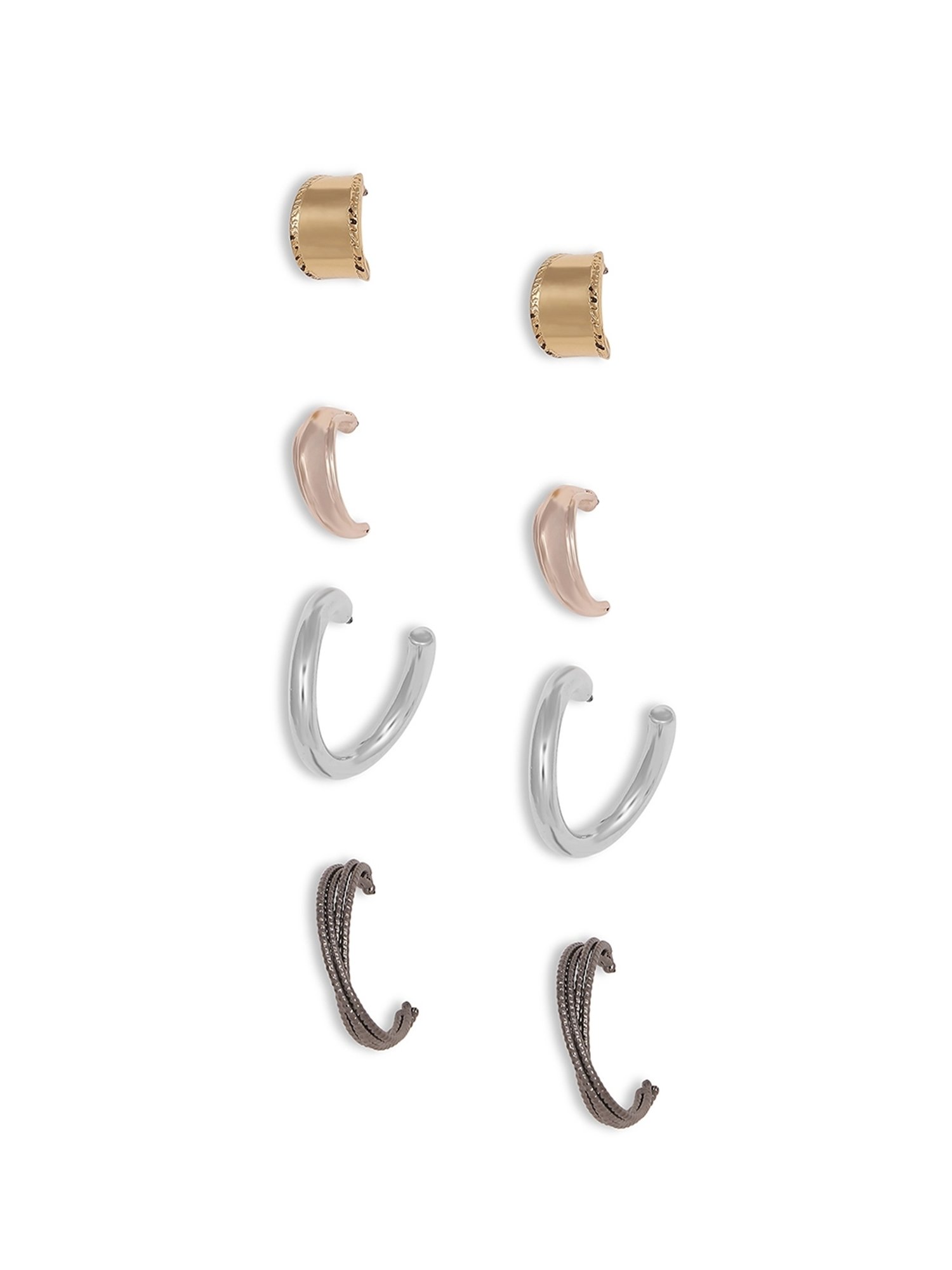 Lilly & Sparkle Set of 5 Mix Plating Hoop Pack