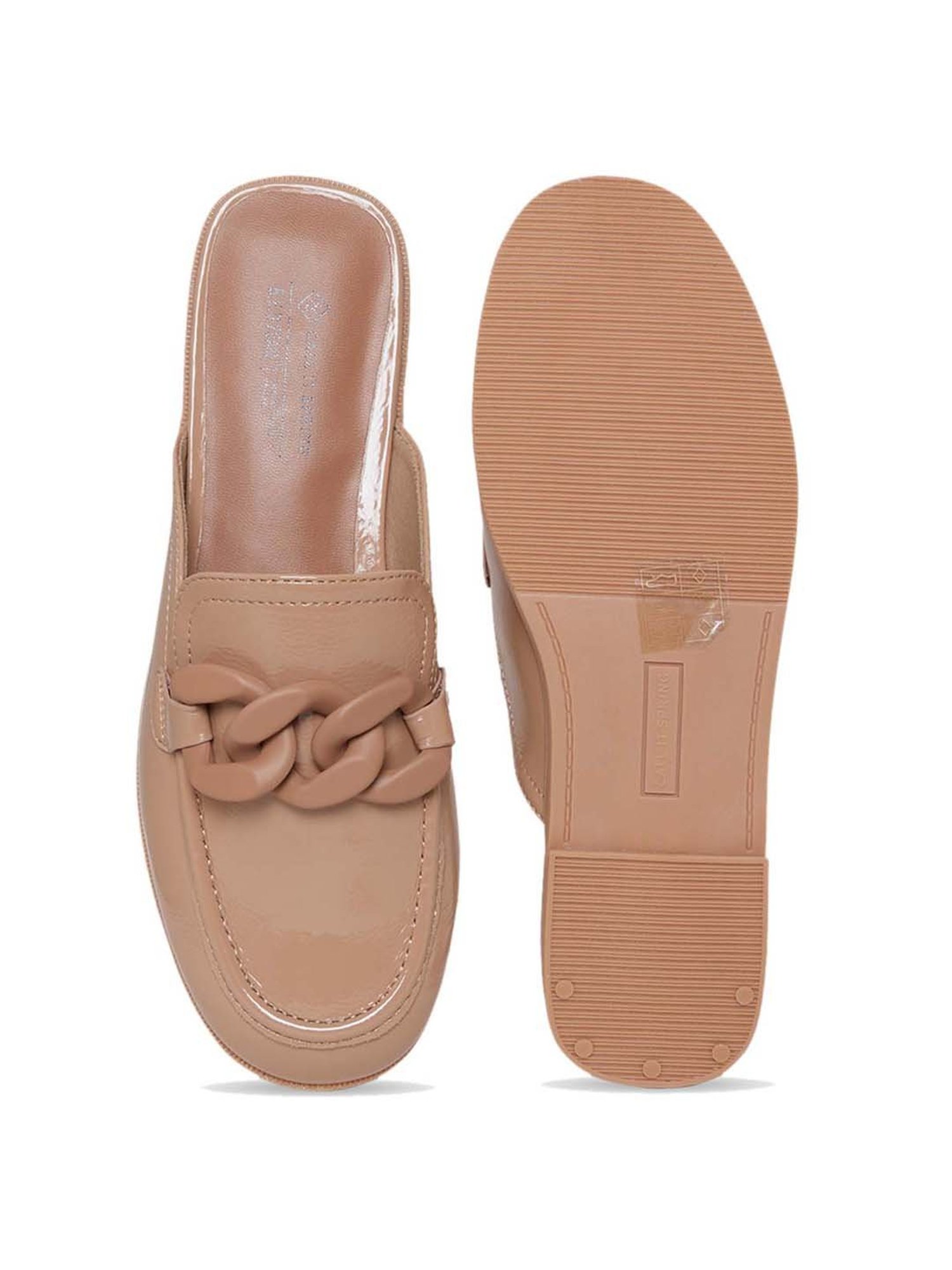 Call It Spring Women's Beige Mule Shoes