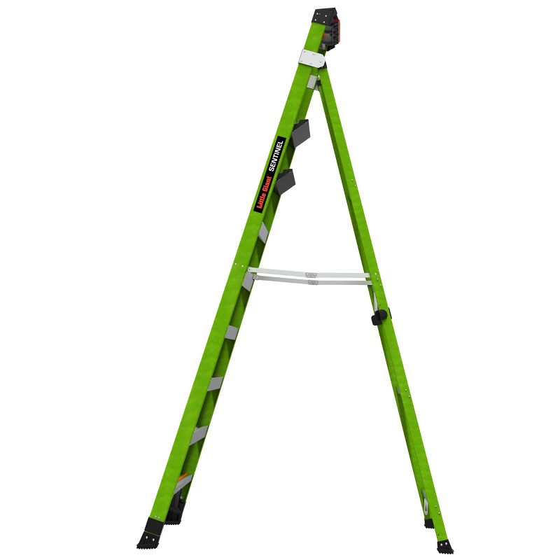 Little Giant Ladder Systems Sentinel 10' ANSI Type IAA rated fiberglass Stepladder Apple Green
