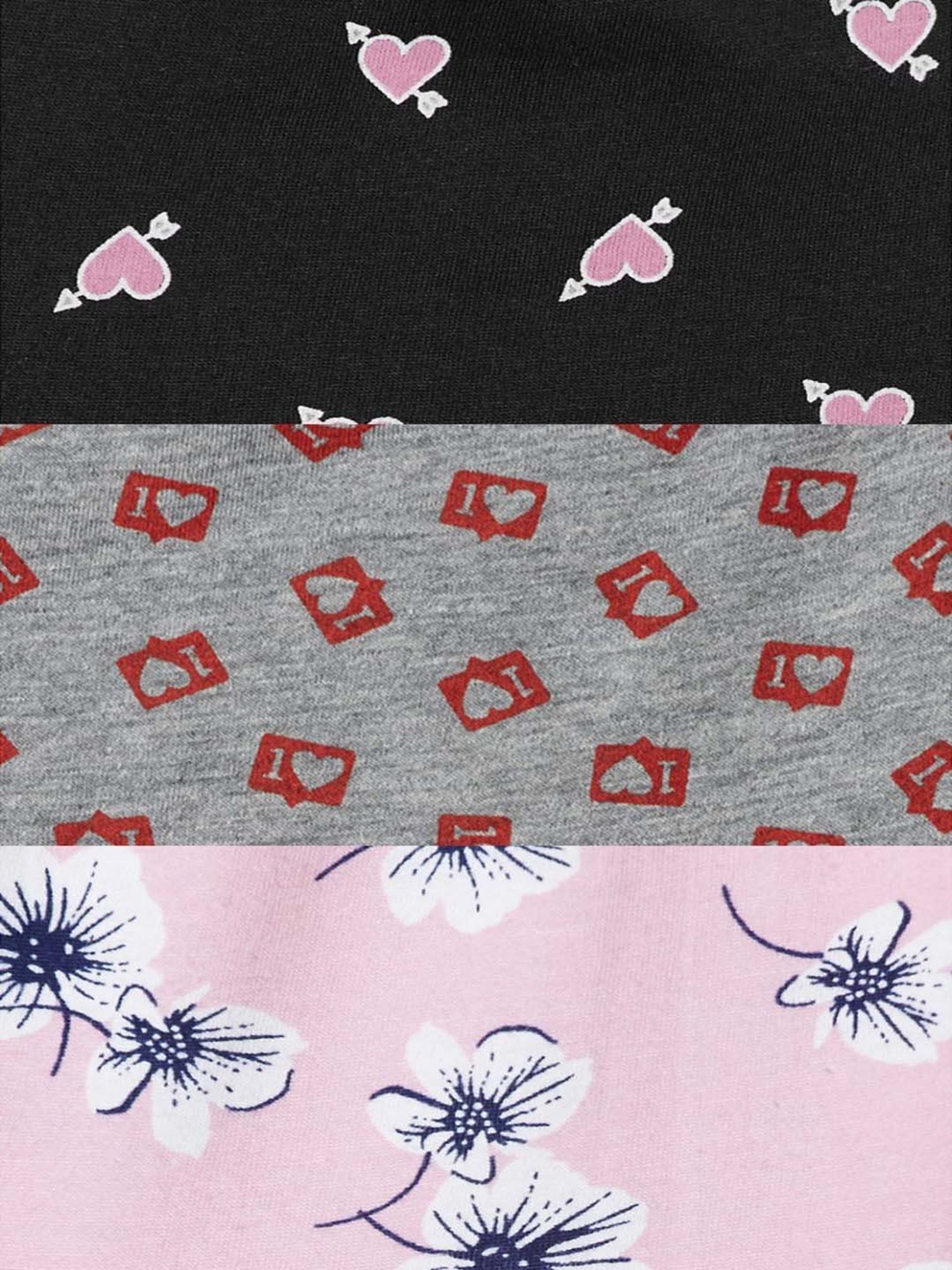 Dreamz by Pantaloons Pink Grey Cotton Printed Shorts