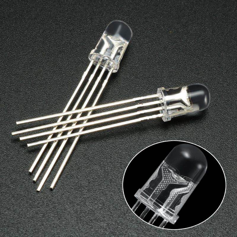 200Pcs White 5mm Round Emitting Diode LED Light Lamp 3.0-3.2V