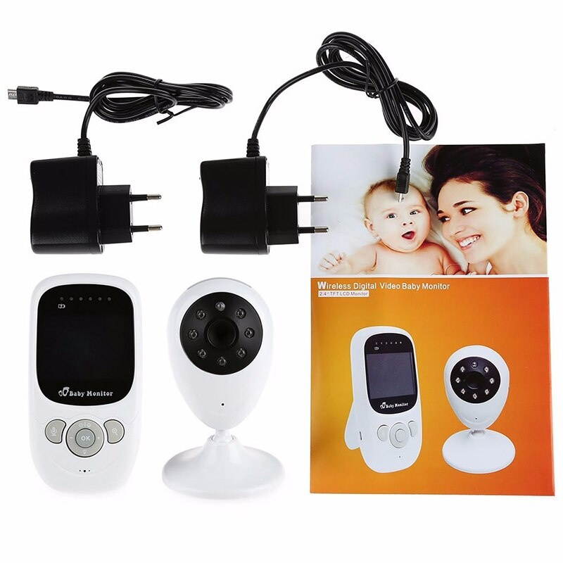 Wireless Baby Monitor With Night Vision Two-way Talk Baby Sleep Monitor 2.4 inch LCD Display Temperature Monitoring SP880