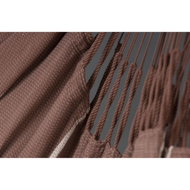 La Siesta HAL21-6 Habana Organic Cotton Bamboo Lounger Hammock Chair, Chocolate