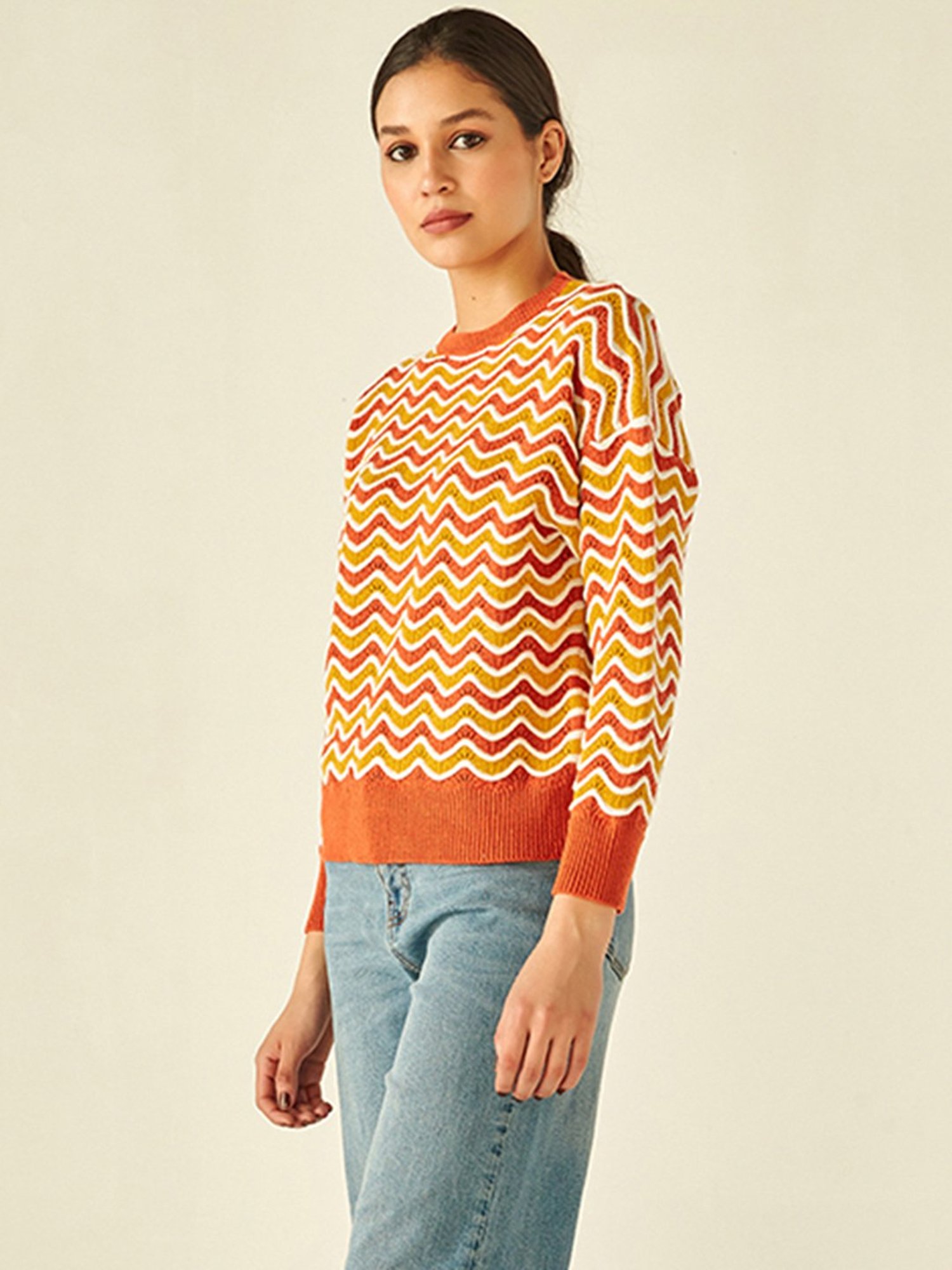 Cover Story Multicolor Striped Sweater