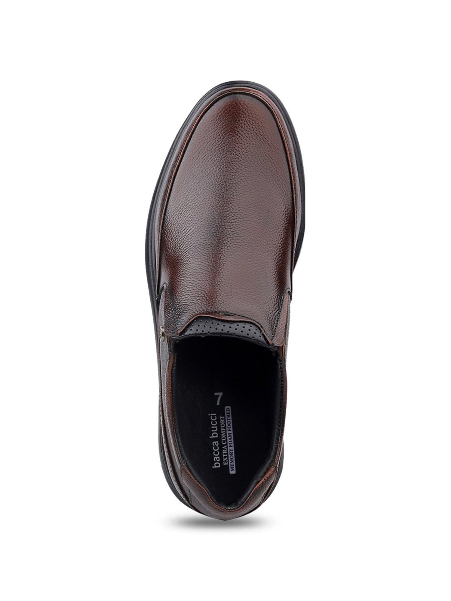 Bacca Bucci Men's Leather Office Brown Formal Loafers