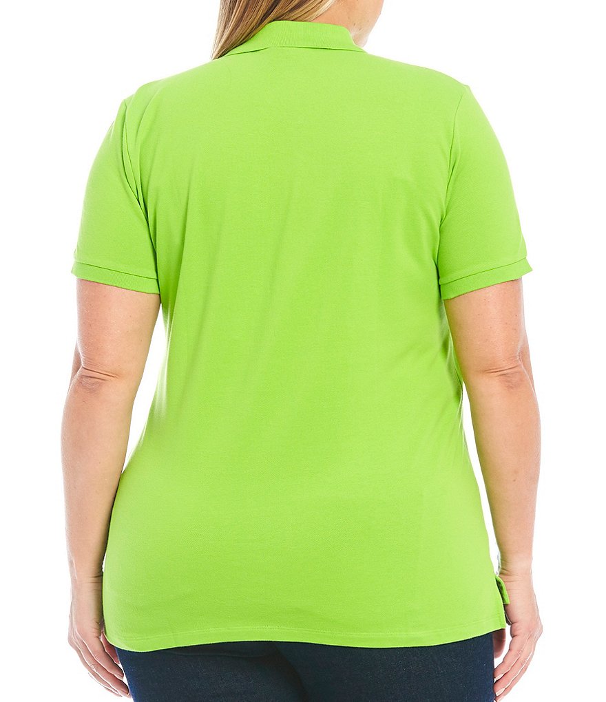 Lauren Ralph Lauren Plus Size Polo Neck Short Sleeve Pique Polo Shirt