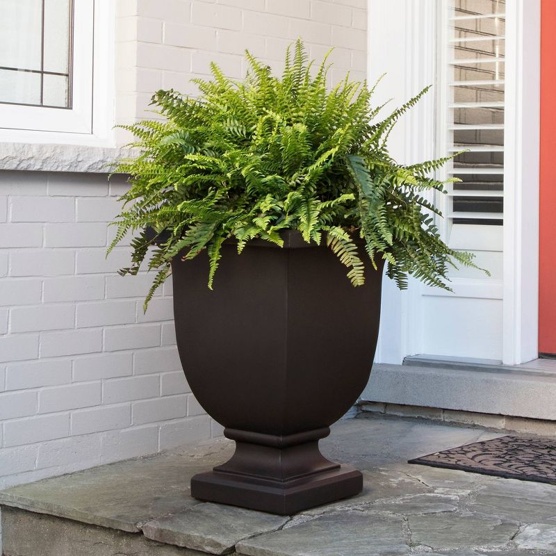 26" Square Augusta Tall Planter Espresso - Mayne