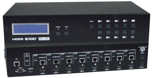 4K HDMI Matrix Switch Over HDBase-T w PoE