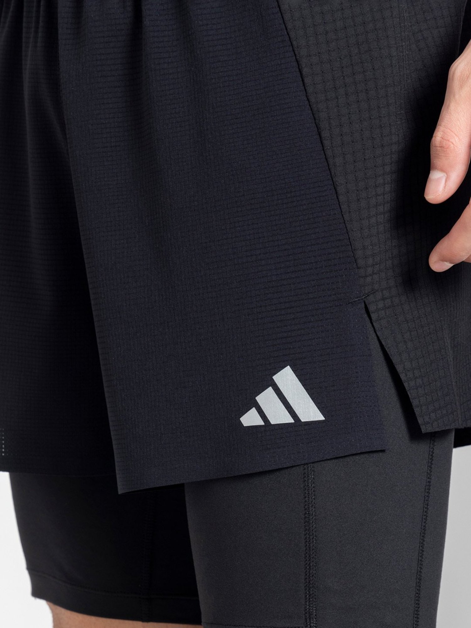 adidas Ultimate 2-In-1 Black Regular Fit Sports Shorts