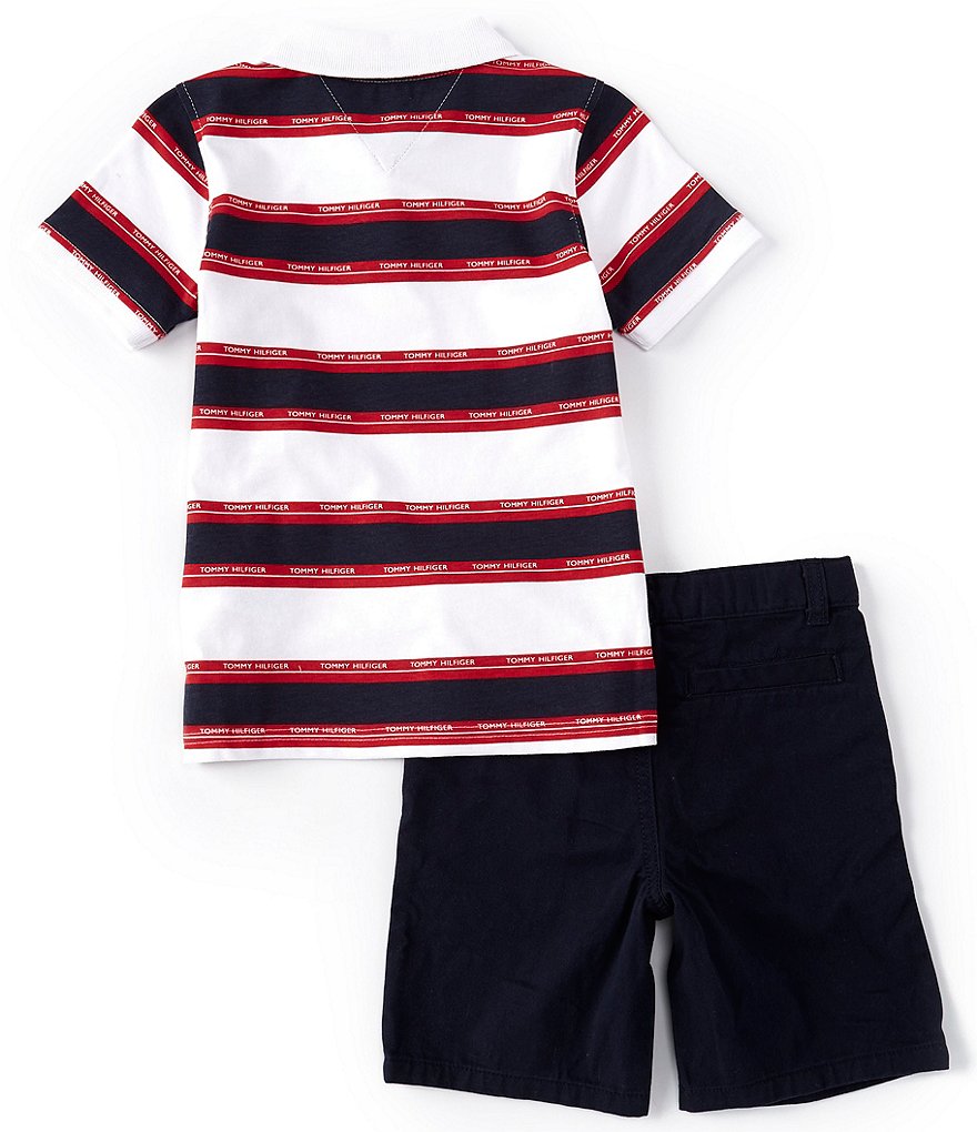Kinetic by Class Club Little Boys 2T-7 Short-Sleeve Play Hard Performance Tee and Shorts Set