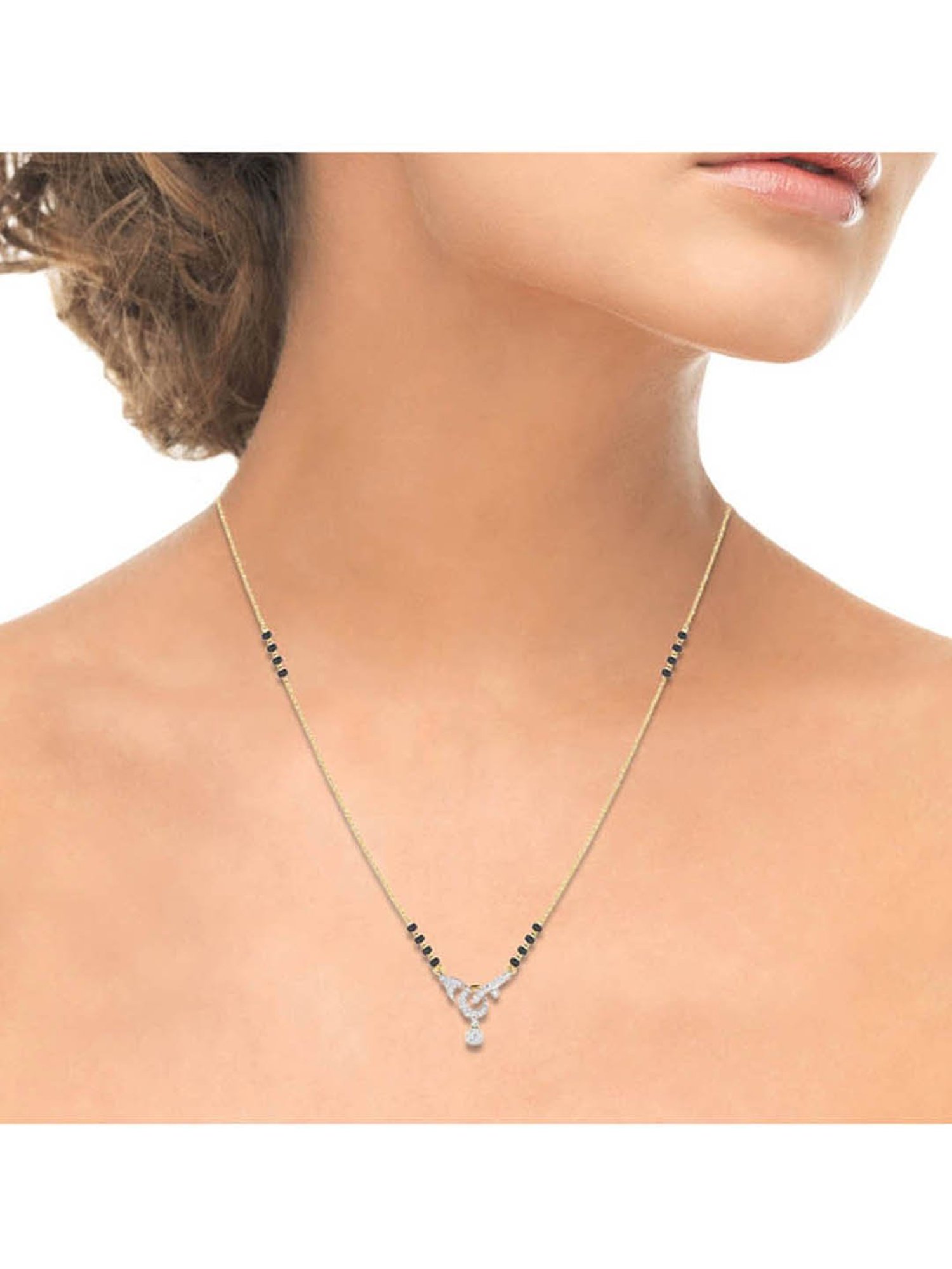 Waman Hari Pethe Jewellers 18k Gold & Diamond Mangalsutra for Women