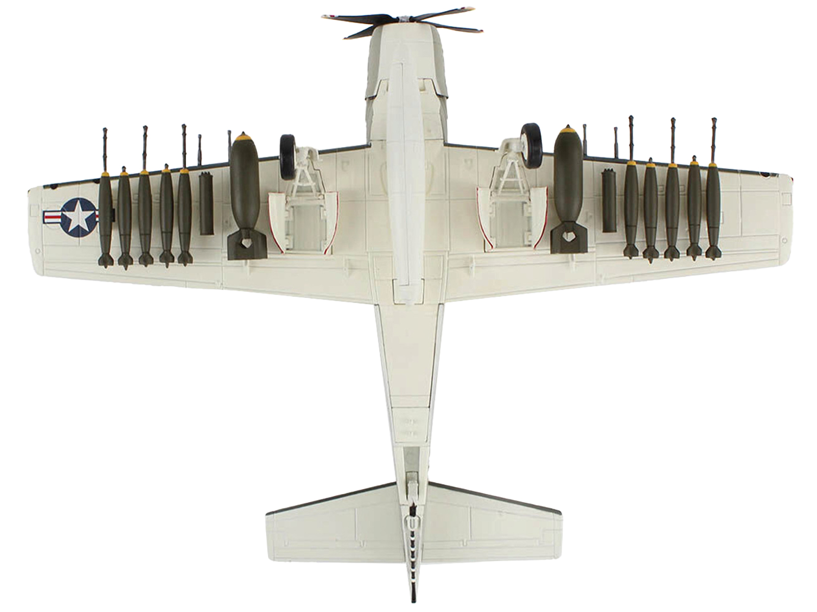 Douglas C-54 Skymaster Transport Aircraft "Berlin Airlift Candy Bomber Air Transport Command" United States Air Force (1945) "Planes of World War II" Series 1/200 Diecast Model Airplane by Luppa