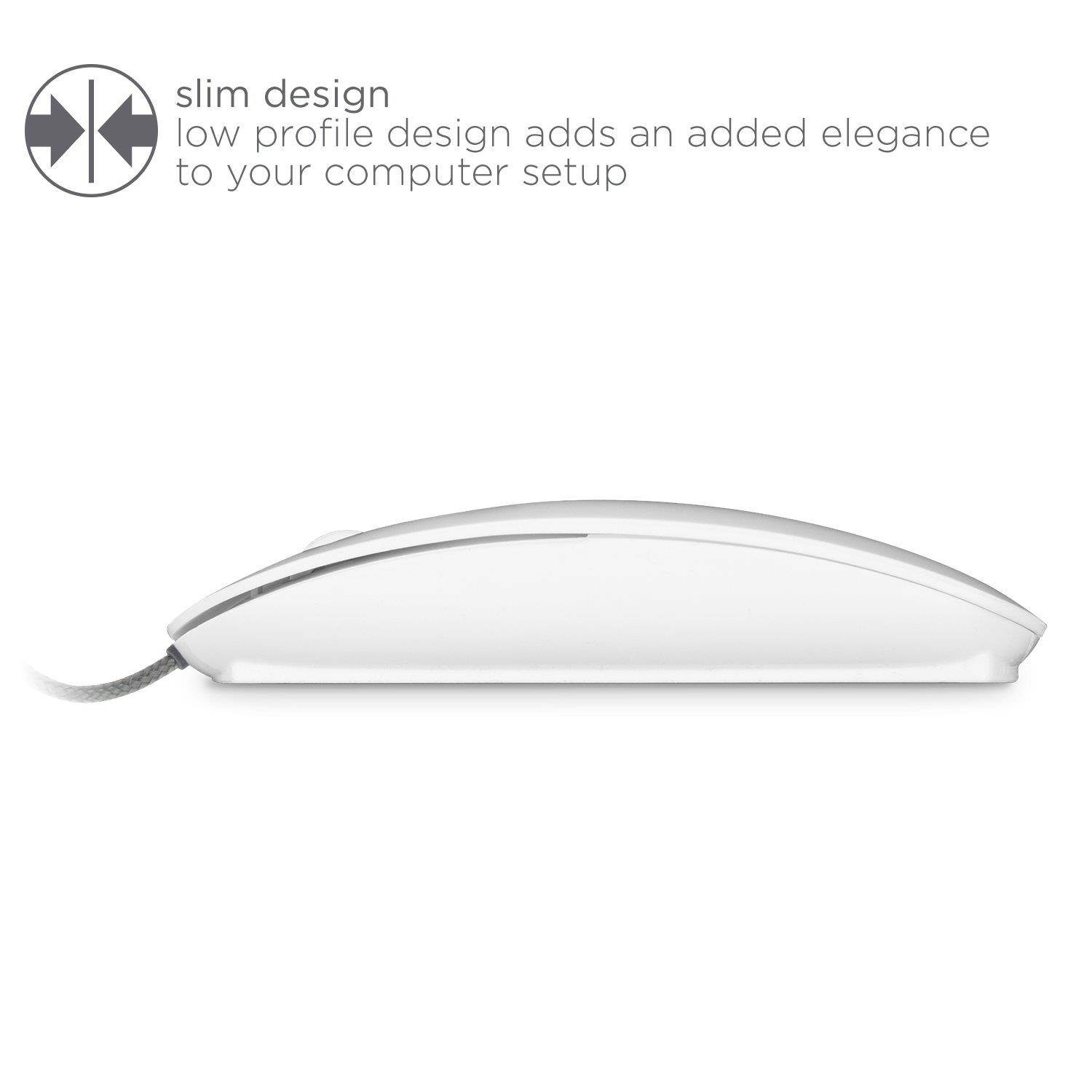 iHome   Wired Mac Mouse - White (IMAC-M100W)