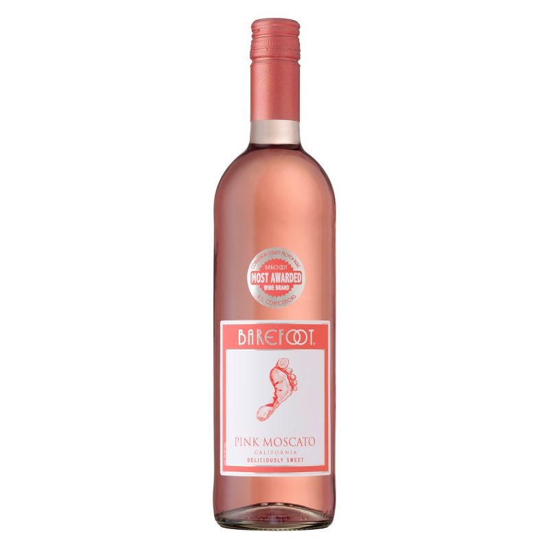 Barefoot Pink Moscato Wine - 750ml Bottle