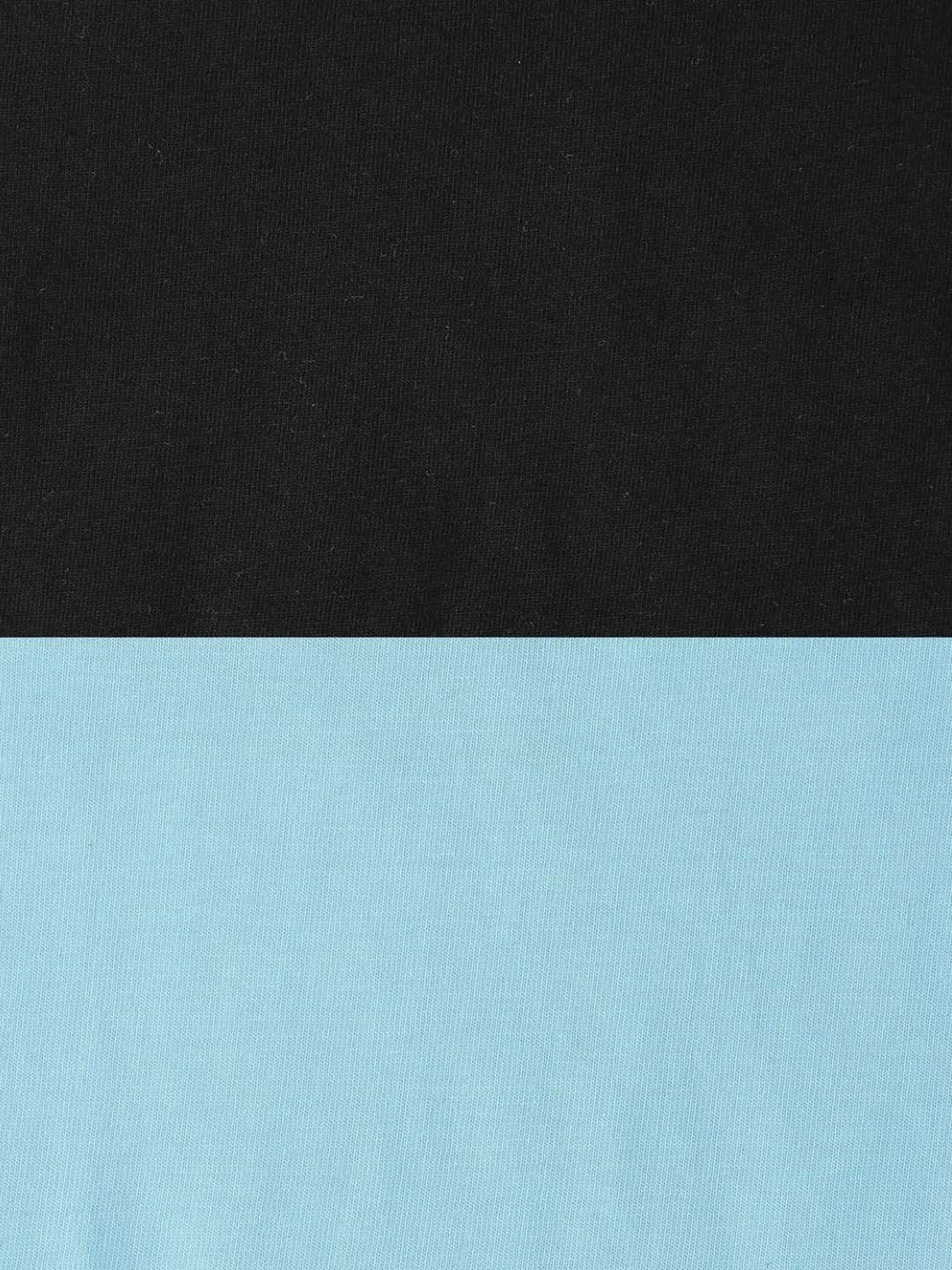 Pantaloons Baby Boys Black & Blue Cotton Printed Full Sleeves T-Shirt